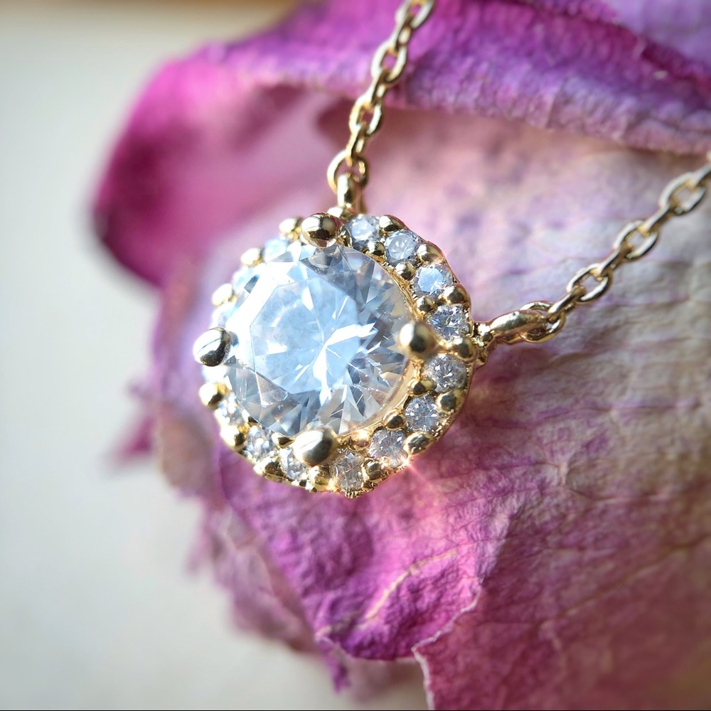 Dainty AAA CZ Micro Pave Necklace